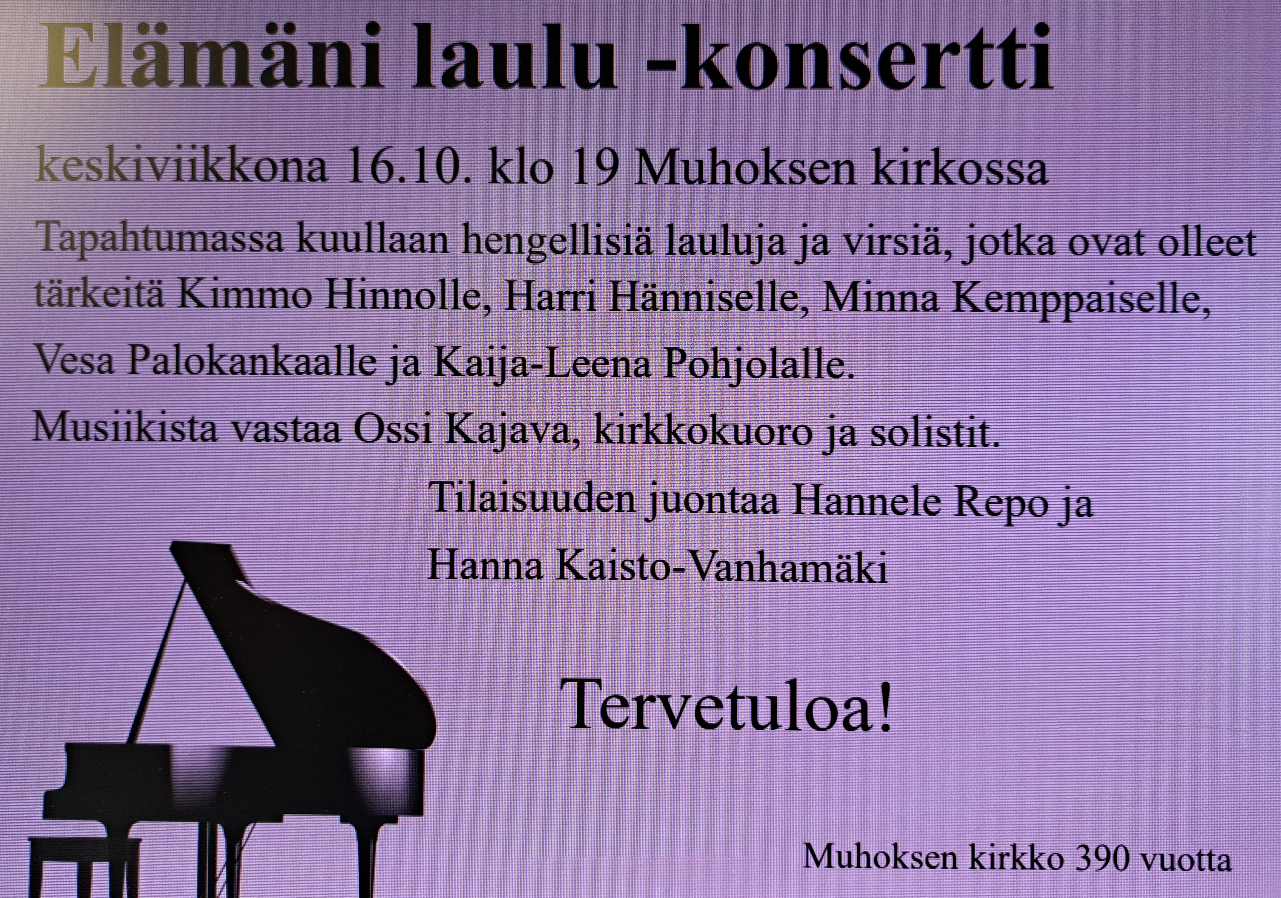 konserttimainos