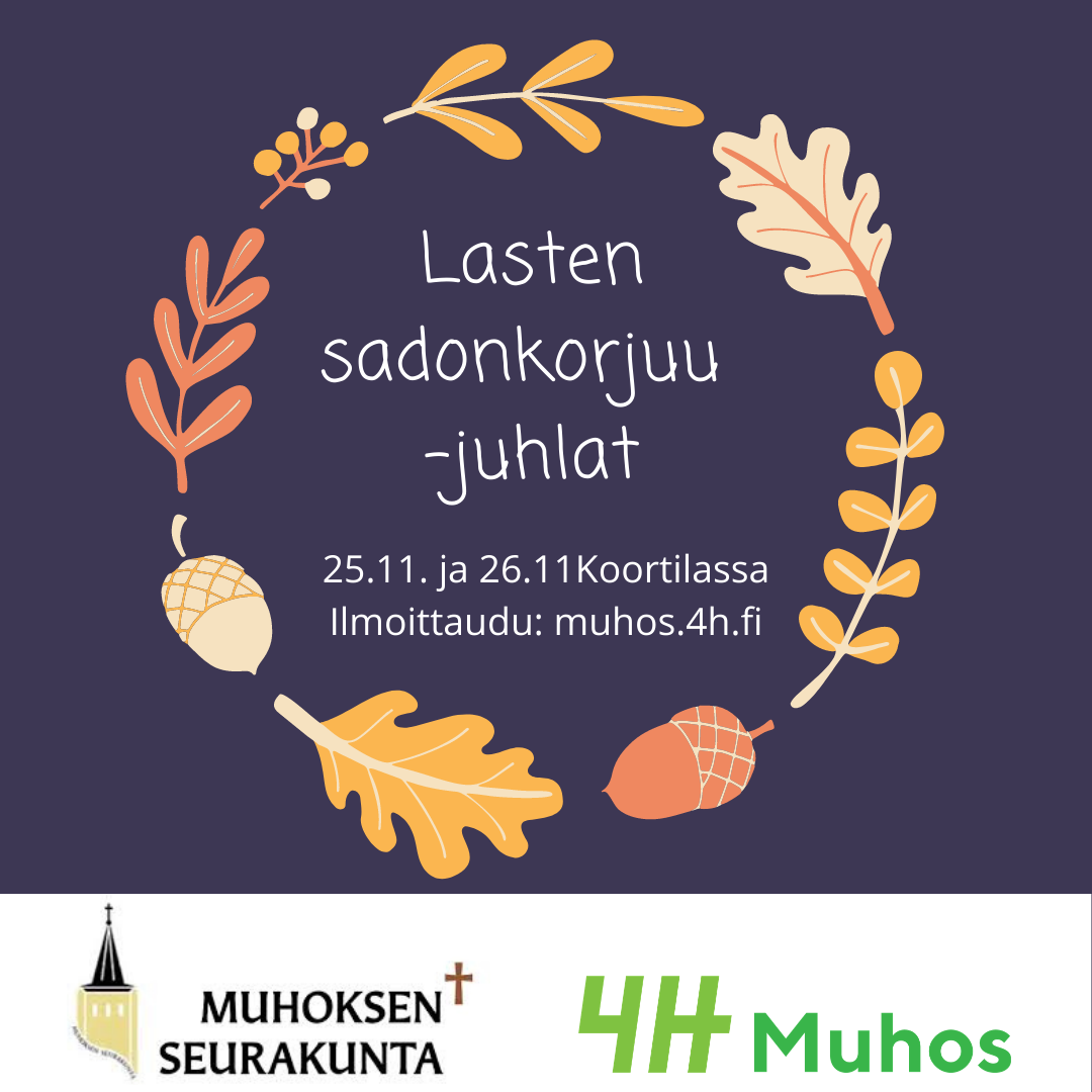 Sadonkorjuujuhlien mainos