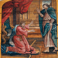 Samuel voitelee Saulin kuninkaaksijpg